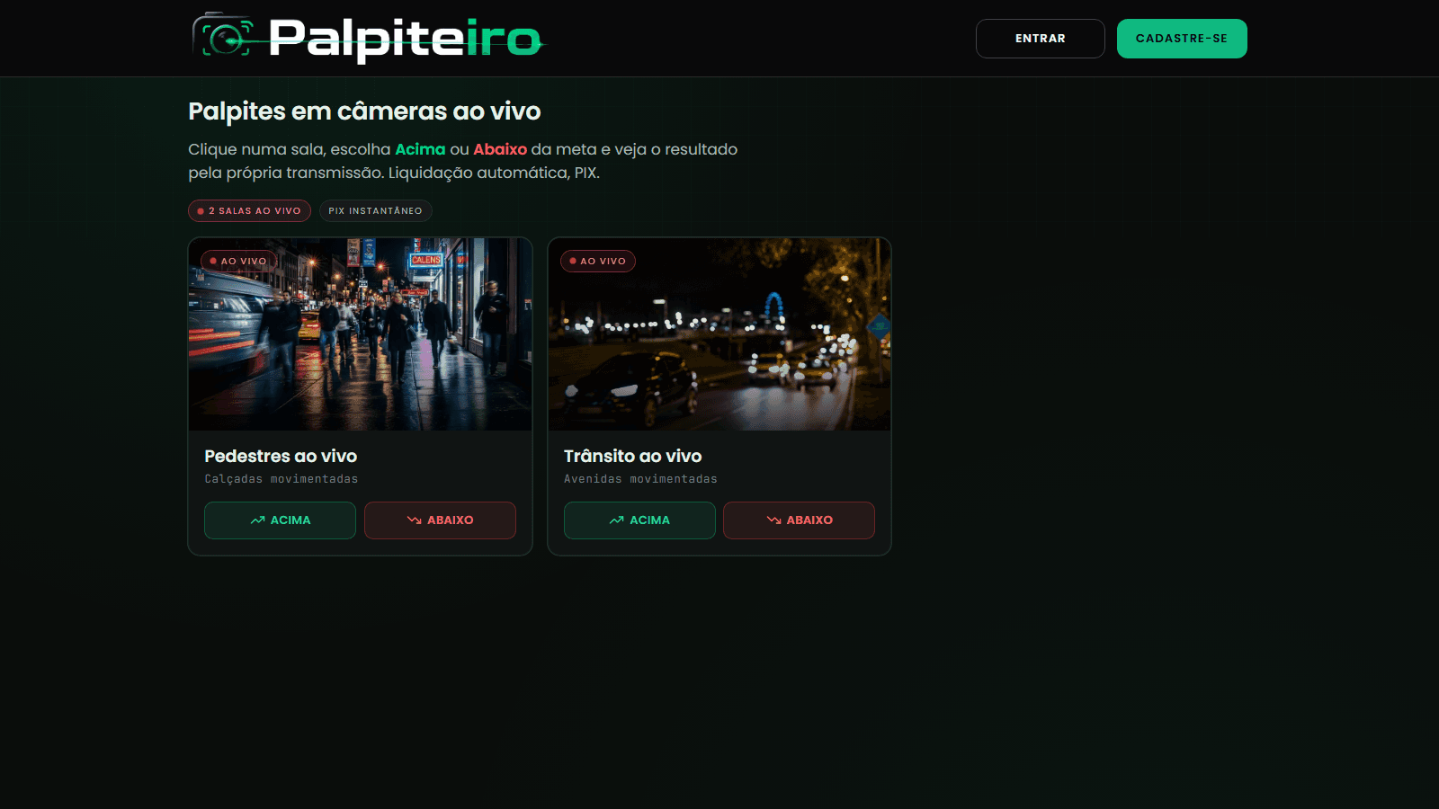 Palpiteiro ao vivo